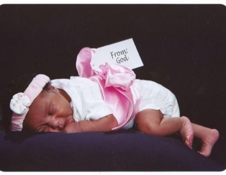 Victoria Rubadiri’s young daughter