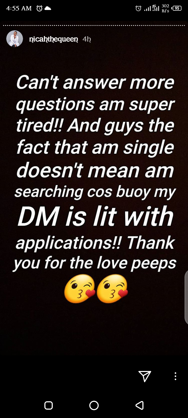 I still love my ex – Nicah the Queen screams months after introducing her new man