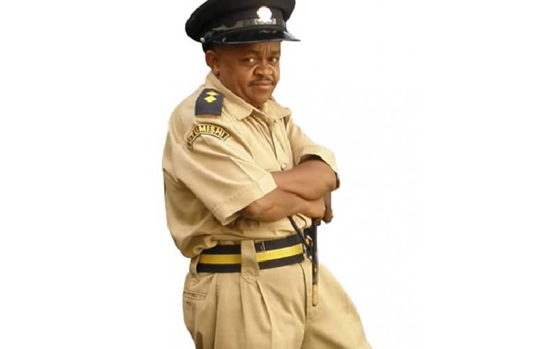 Inspector Mwala on the spot after killing pedestrian