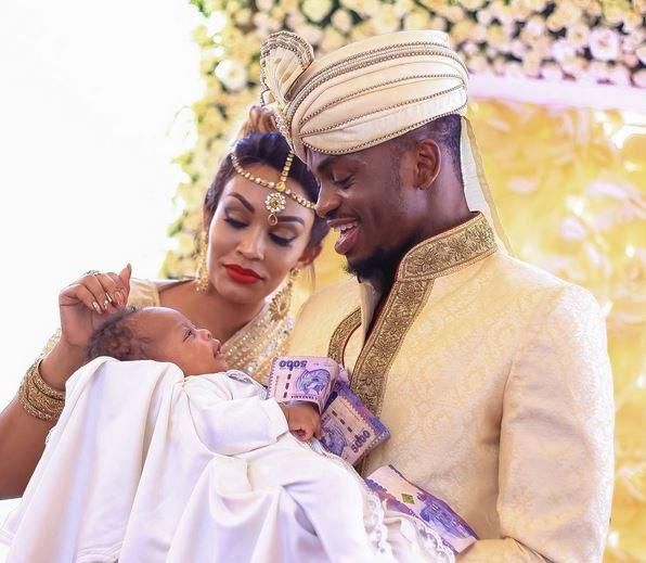 Diamond and Zari holding Nillan