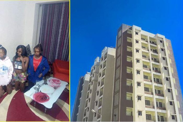 Underage girls busted during police officers raid at a brothel linked to ex minister