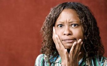 A confused woman