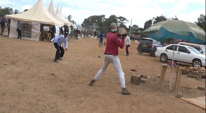 Former Kakamega Senator Bonny Khalwale facing off with rivals in Kibra