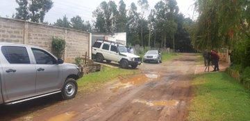 Detectives at Rashid Echesa's Karen Home