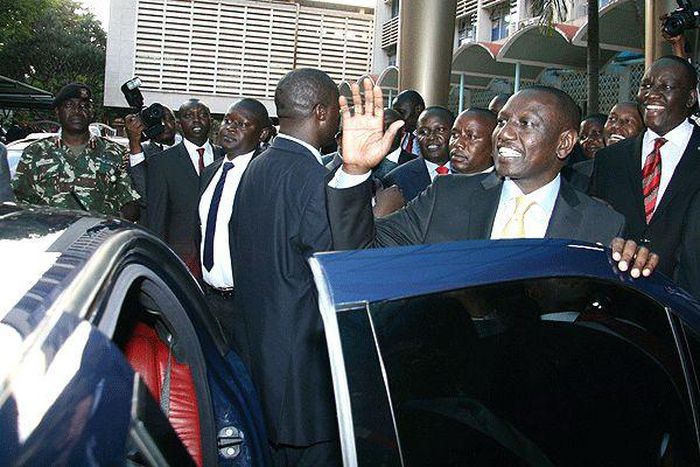File image of DP Ruto’s leaving a public function