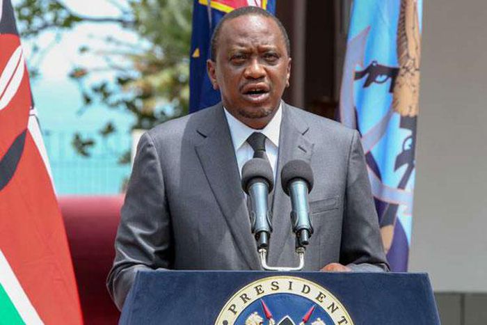 File image of President Uhuru Kenyatta His administration has withdrawn security detail attached to governor Waititu, Senator Kihika and MPs Ngunjiri and Ichungwah