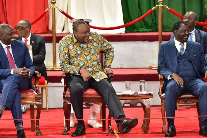 State House explains video of DP William Ruto standing outside Bomas VIP room where Presidnet Uhuru Kenyatta, Raila Odinga met