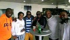 Diana Marua with member of Jalang'o's Boys Club