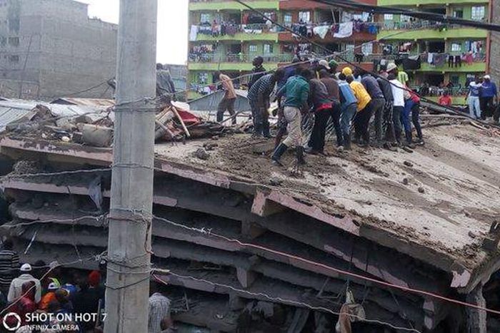 Building collapses in Tassia
