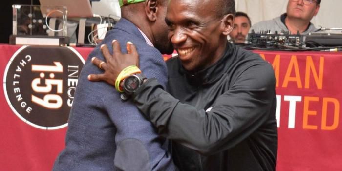 DP Ruto parties with Eliud Kipchoge in Vienna after historic INEOS 1:59 challenge victory