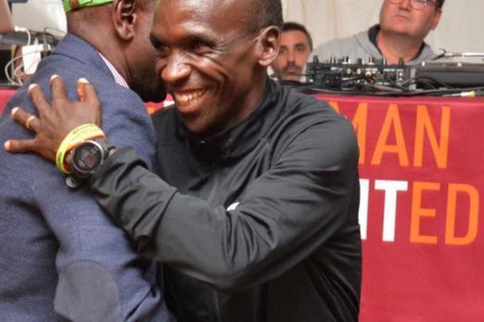 DP Ruto parties with Eliud Kipchoge in Vienna after historic INEOS 1:59 challenge victory