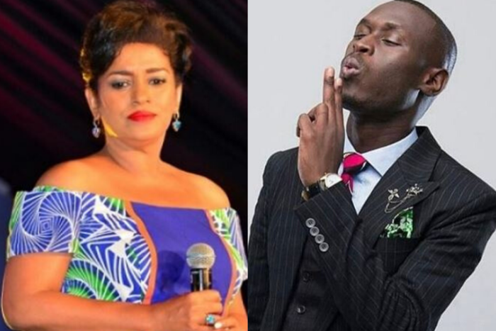 A collage image of Esther Passaris and King Kaka