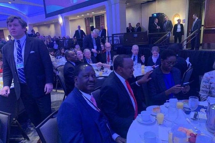 Raila Junior mocks his sister Rosemary Odinga over conduct conduct at Washington DC  VIP table