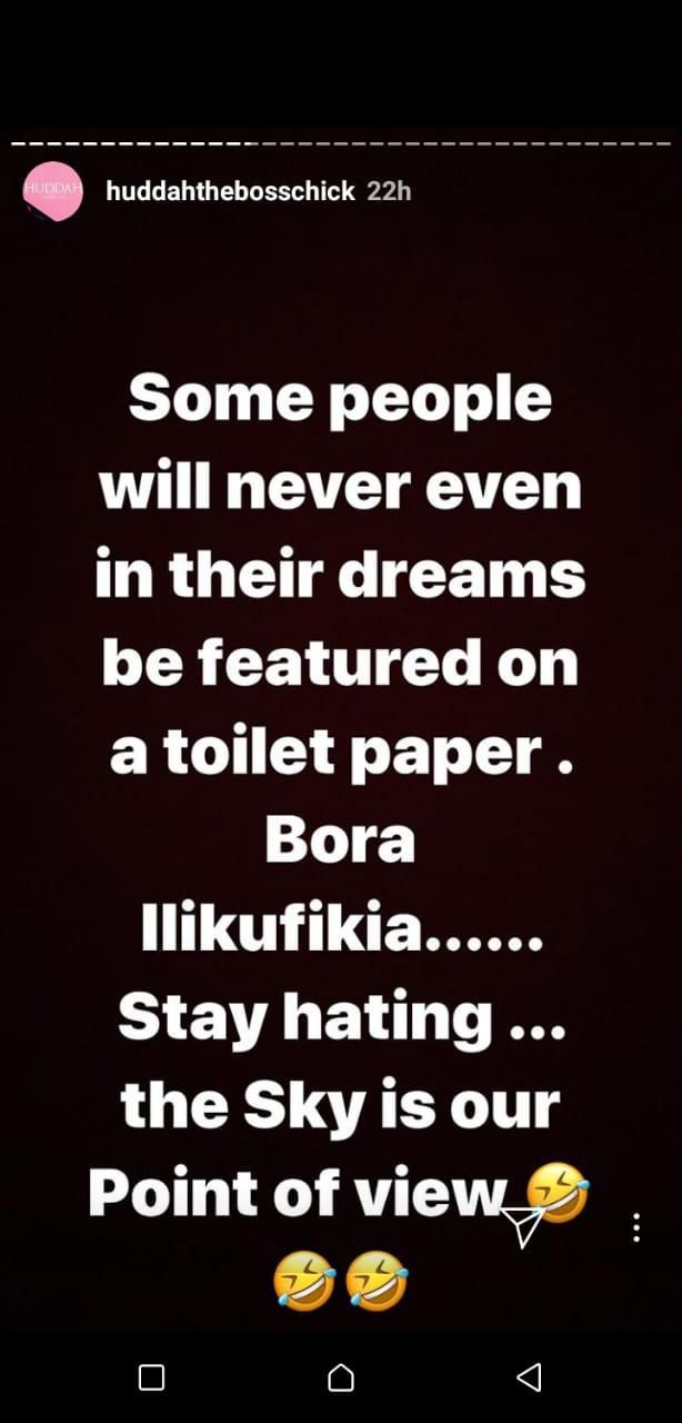 Huddah Monroe speaks after claims she was not featured in American Magazine