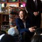 Harris on the campaign trail on positions past and present