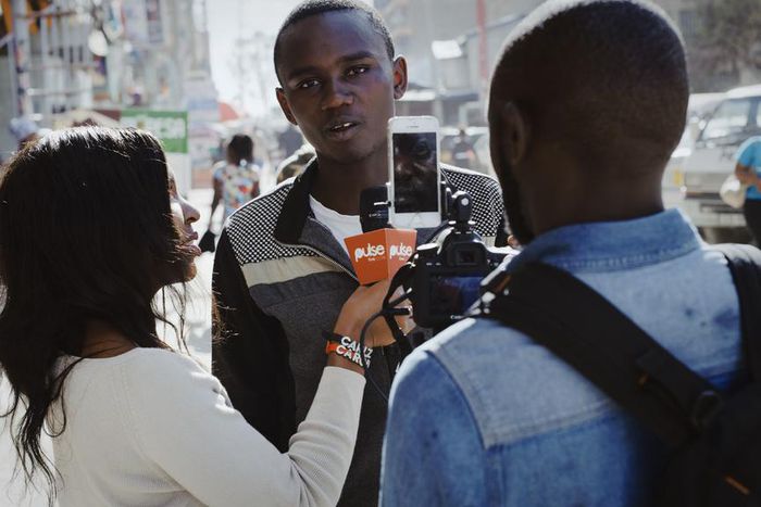 Pulse Live presenters during a live