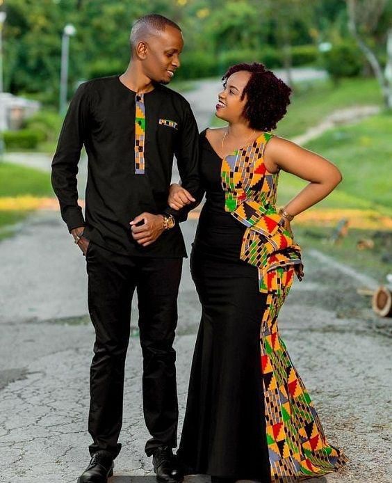 Matching ankara styles for couples (Pinterest)