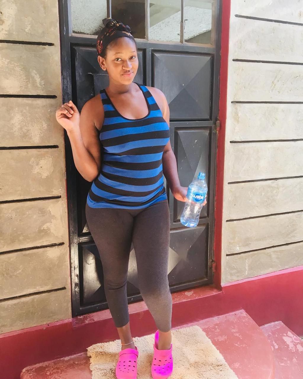 Mr Seed's wife Nimo Gachuiri weeks after giving birth