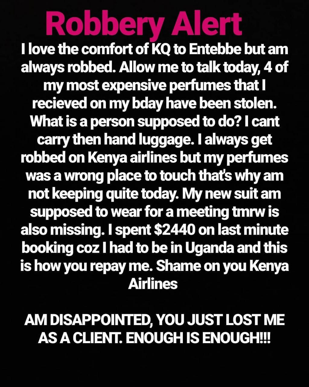 Zari's post on Instagram