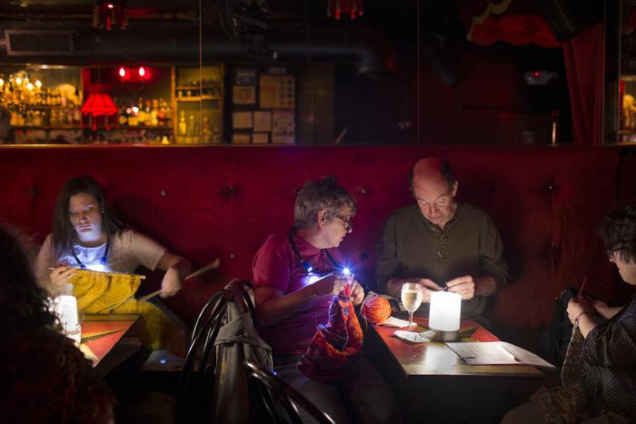 Trading the Noisy Gay Bar Scene for the Knitting Circle
