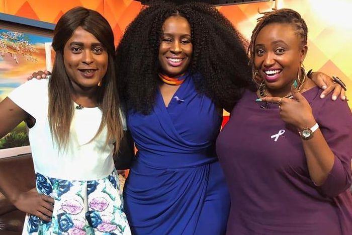  Shaniqwa with Mary Mwikali. Comedian Shaniqwa Quits KTN days after Ahmed Abuller