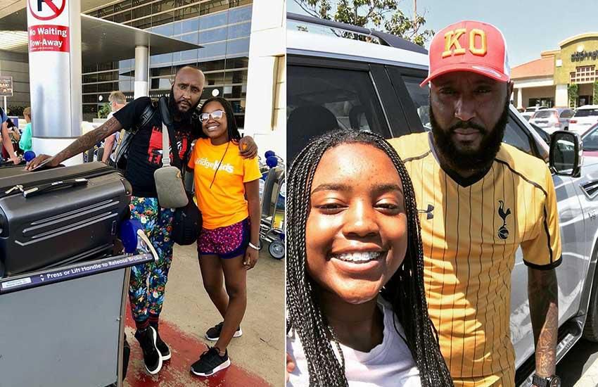 Shaffie Weru with his Daughter Milan. Shaffie Weru flies to US to celebrate daughter’s graduation