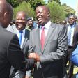 File image of Julius Melly welcoming DP Ruto at an event at Kapsabet Boys High School.