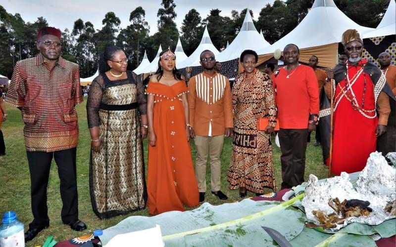 Kirinyaga Senator’s son Eric Muriuki marries longtime girlfriend Myra Watiri in a lavish traditional wedding