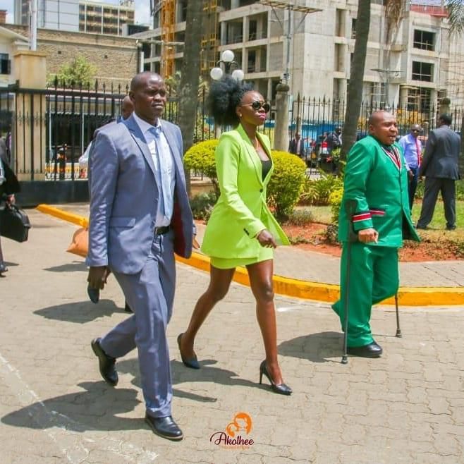 Akothee speaks out after her dress-code caused drama at Parliament buildings