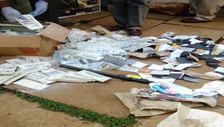 The fake cash seized by police