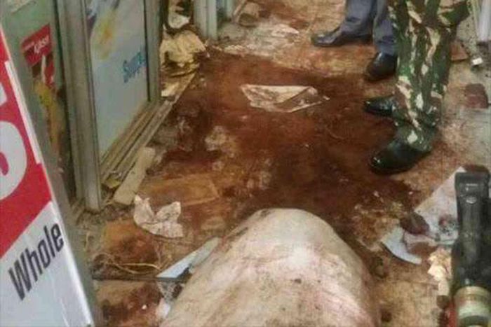 File photo: Part of the damage caused by thieves who dug a tunnel under KCB's Thika branch before