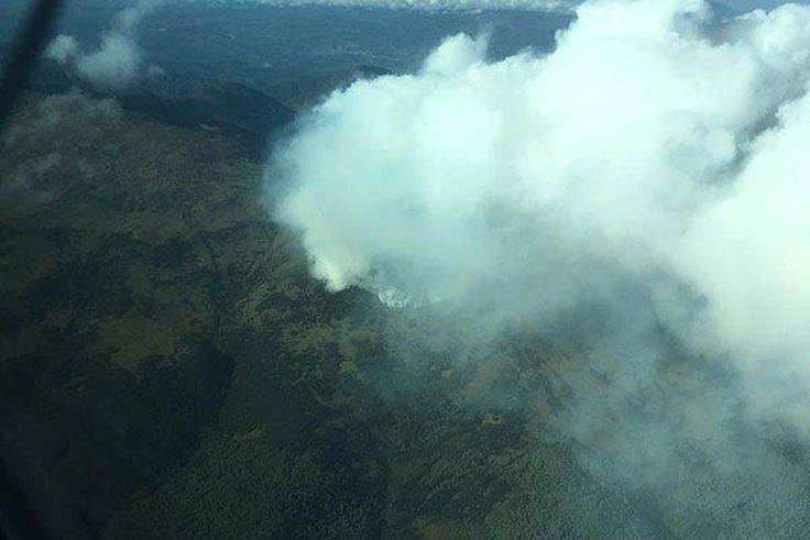 Smoke spotted as fire rages in the Aberdare Forest