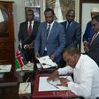 President Uhuru Kenyatta at his office on May 13, 2019