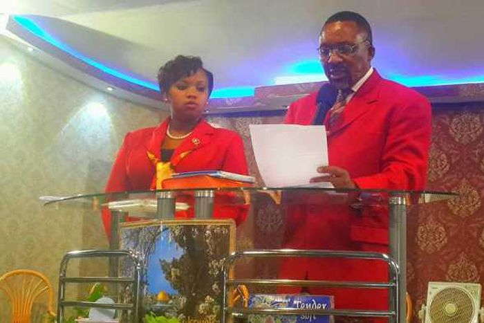 James Maina Nganga with his wife Loise Maina Nganga