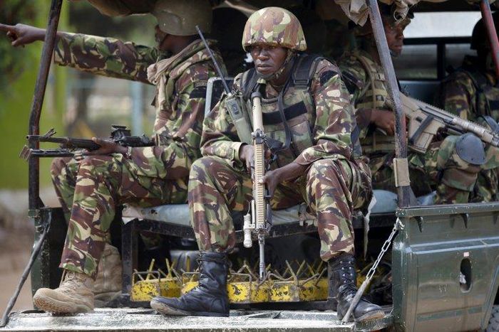 KDF Soldiers on patrol