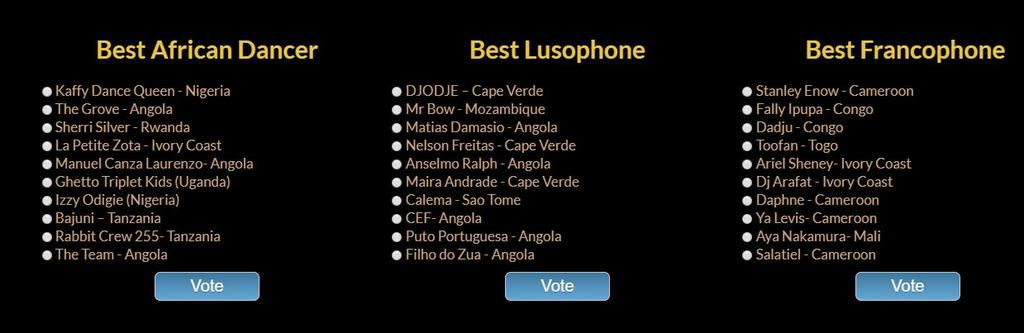 Full List of Nominees for 2018 African Muzik Magazine Awards