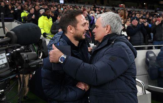 Jose Mourinho and Frank Lampard during a past match (Courtesy)