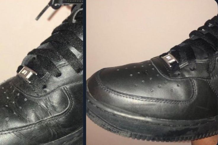 How to remove sneaker creases (Twitter @GyasiDenzel)