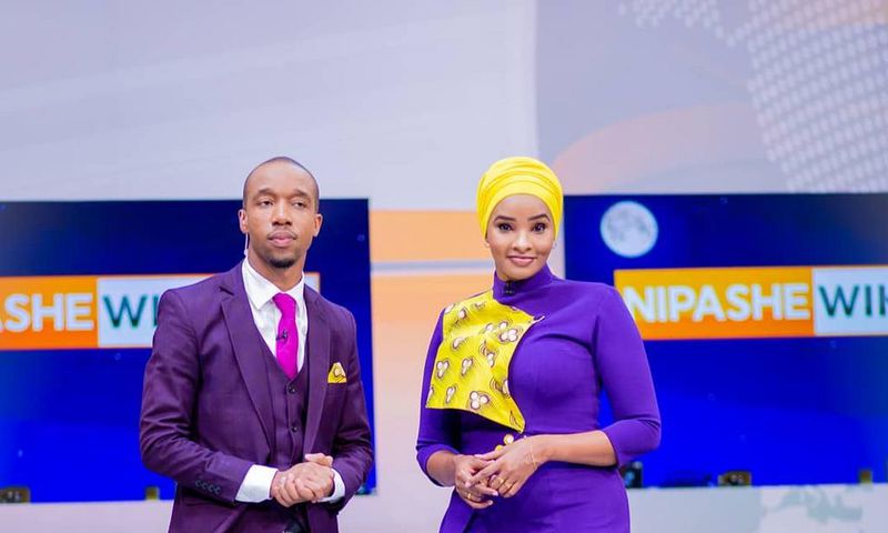 Lulu Hassan with Rashid Abdalla