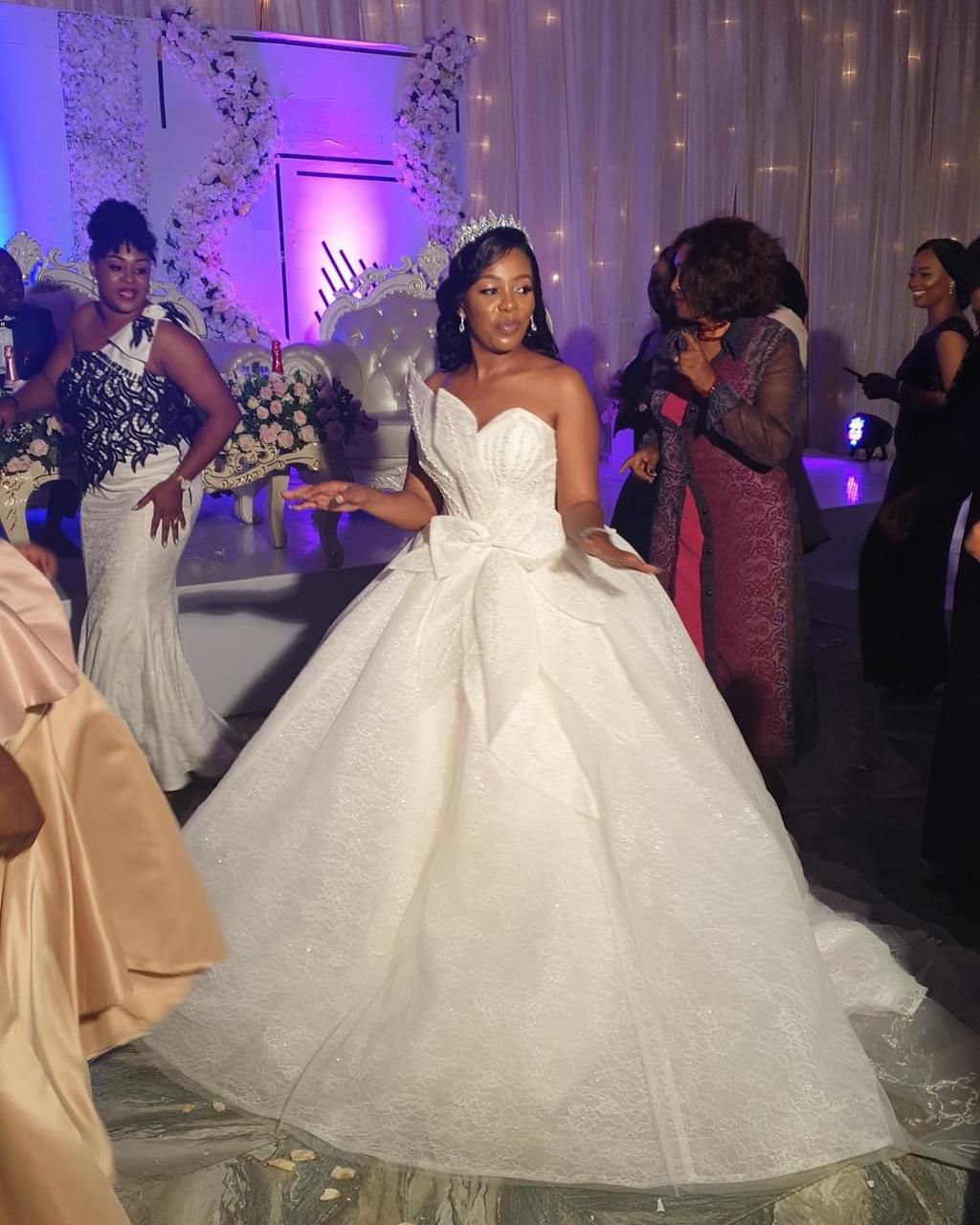 Nandy’s sister and official stylist Celine Mfinanga walk down the aisle in lavish ceremony (Photos)
