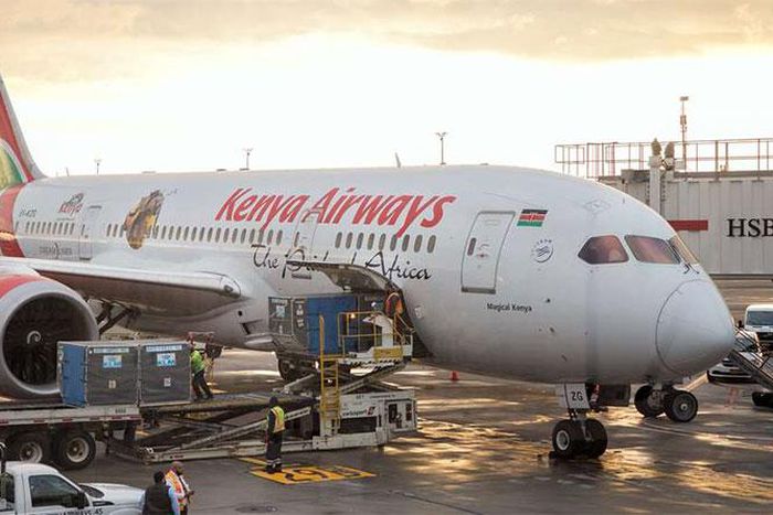 File image of a Kenya Airways Boeing 787 Dreamliner