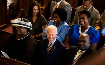 Biden Extols His Black Support