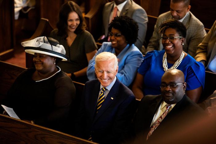 Biden Extols His Black Support