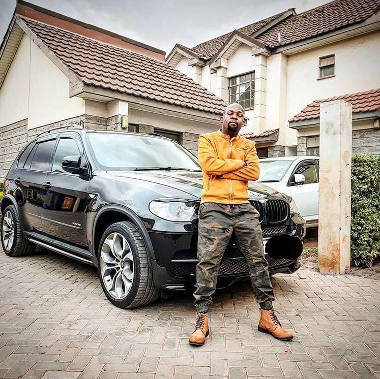 Milele FM boss Alex Mwakideu shows off his new sleek ride
