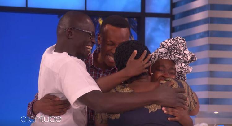 Kenyan family reunites on the Ellen show