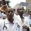 File photo of Kenyan doctors demonstrating. Over 2000 doctors de-registered in new campaign to get rid of quacks
