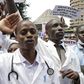 File photo of Kenyan doctors demonstrating. Over 2000 doctors de-registered in new campaign to get rid of quacks