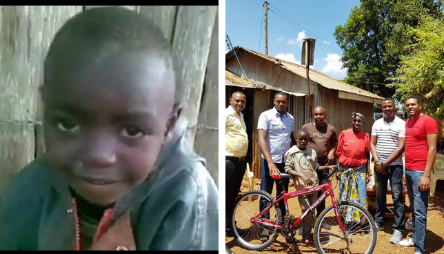 Kameme fm Presenter and friends  after they visited Mbugua