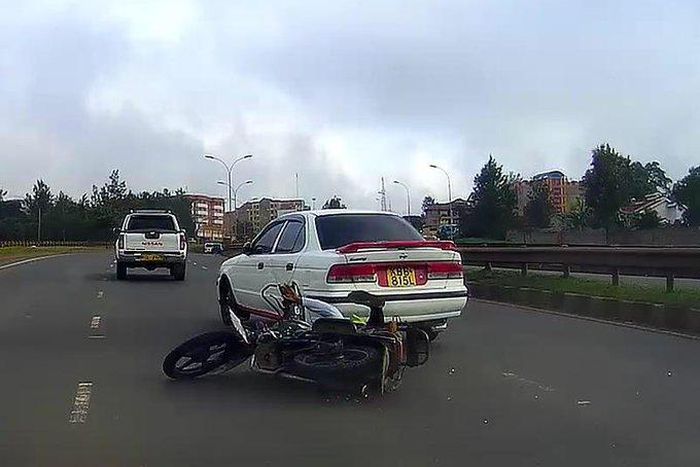 Kenyans on Twitter petition NTSA and Kenya Police to take action against driver of car registration number KBB 815L