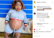 Comedian Obinna lectured by angry fans after posting this photo of pregnant Tanzanian actress